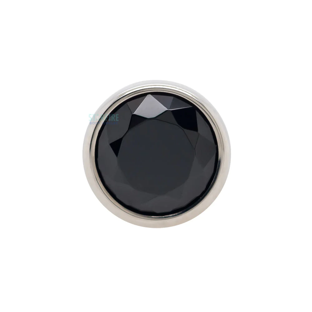 Bezel-Set Faceted Gem Threaded End - Image 15