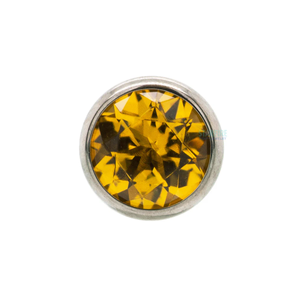 Bezel-Set Faceted Gem Threaded End - Image 16