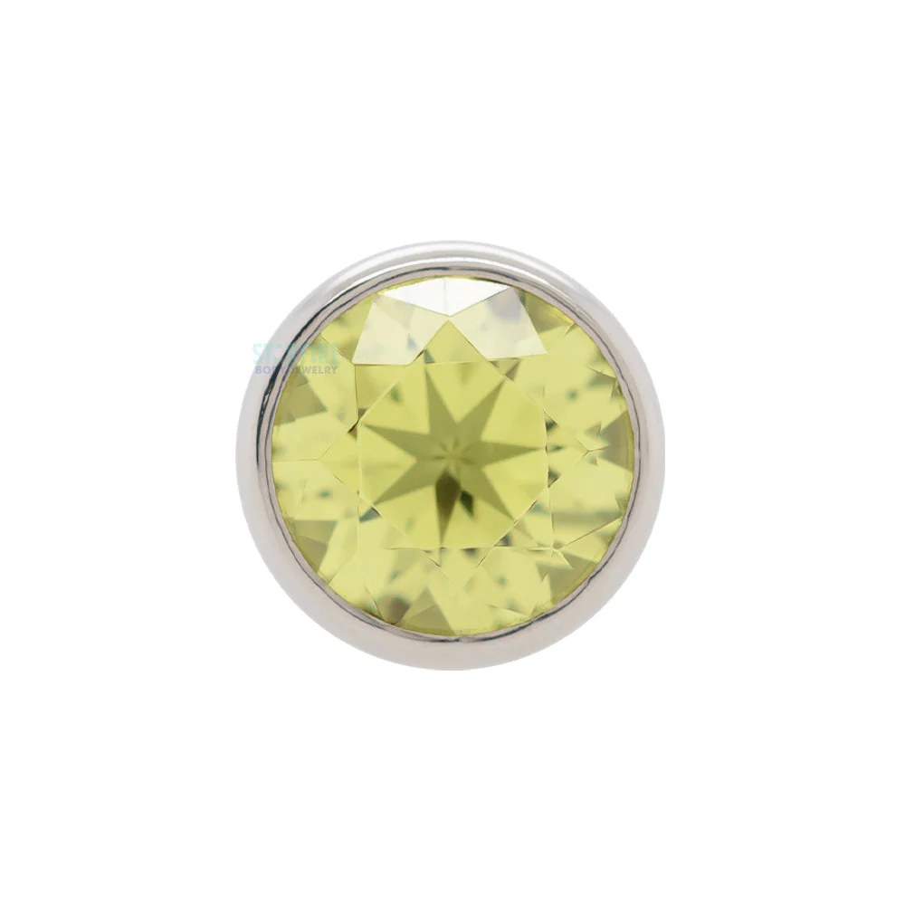 Bezel-Set Faceted Gem Threaded End - Image 18
