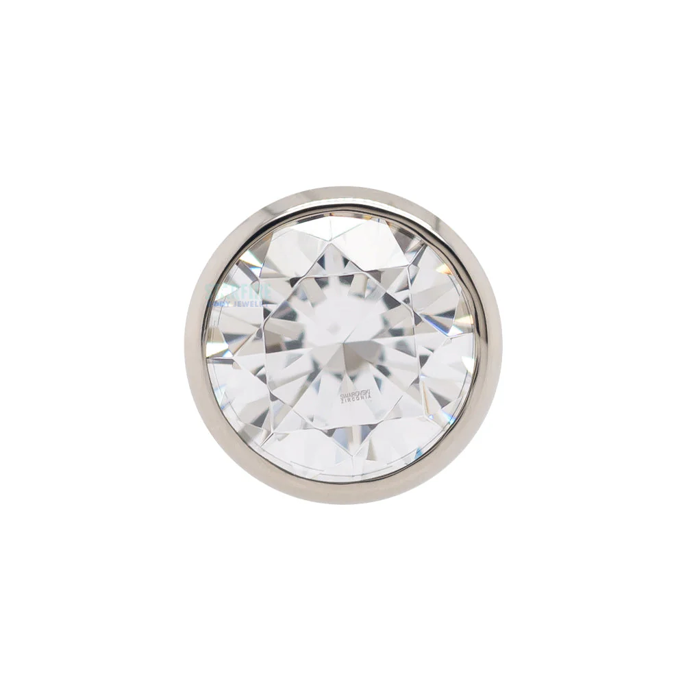 Bezel-Set Faceted Gem Threaded End - Image 4
