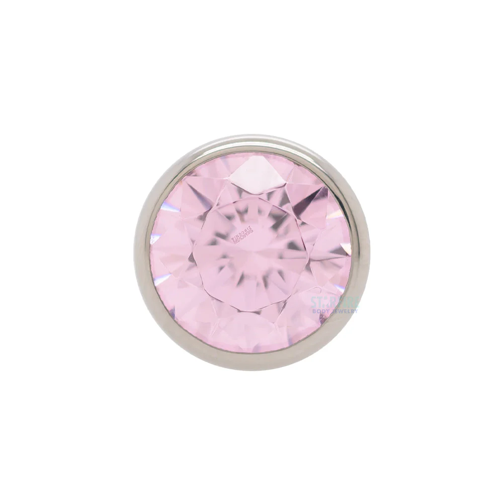 Bezel-Set Faceted Gem Threaded End - Image 6