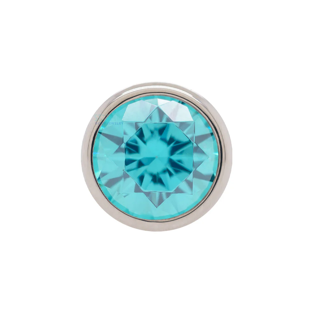 Bezel-Set Faceted Gem Threaded End - Image 7