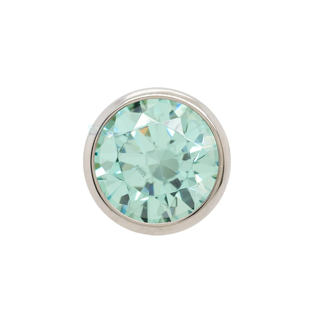 Bezel-Set Faceted Gem Threaded End - Image 8