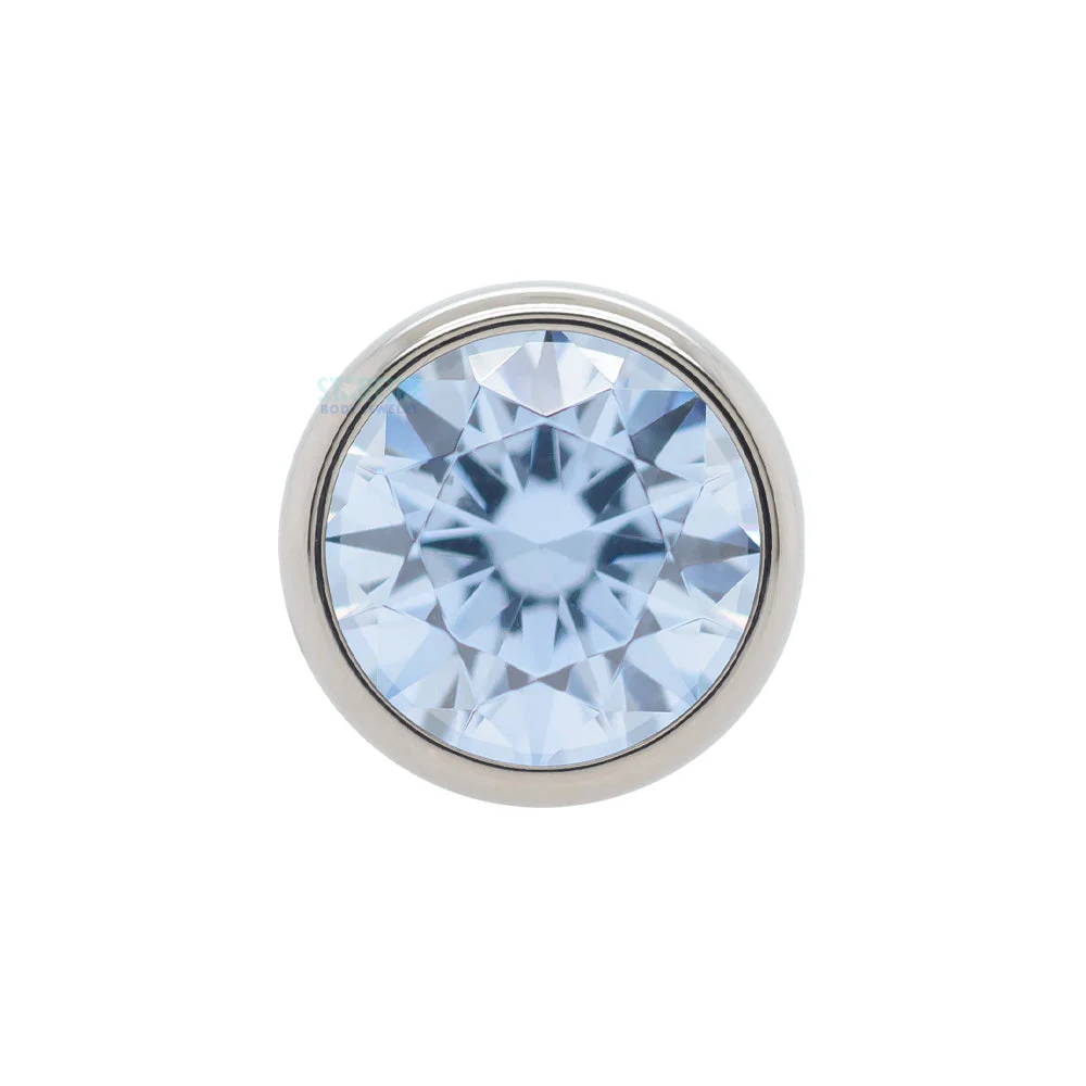 Bezel-Set Faceted Gem Threaded End - Image 9