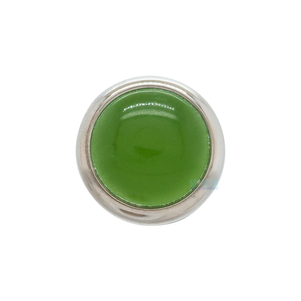 Bezel-Set Natural Stone Threaded End - Image 3