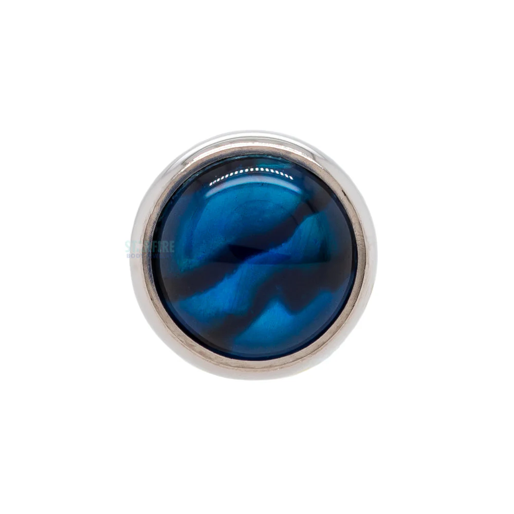 Bezel-Set Natural Stone Threaded End - Image 4