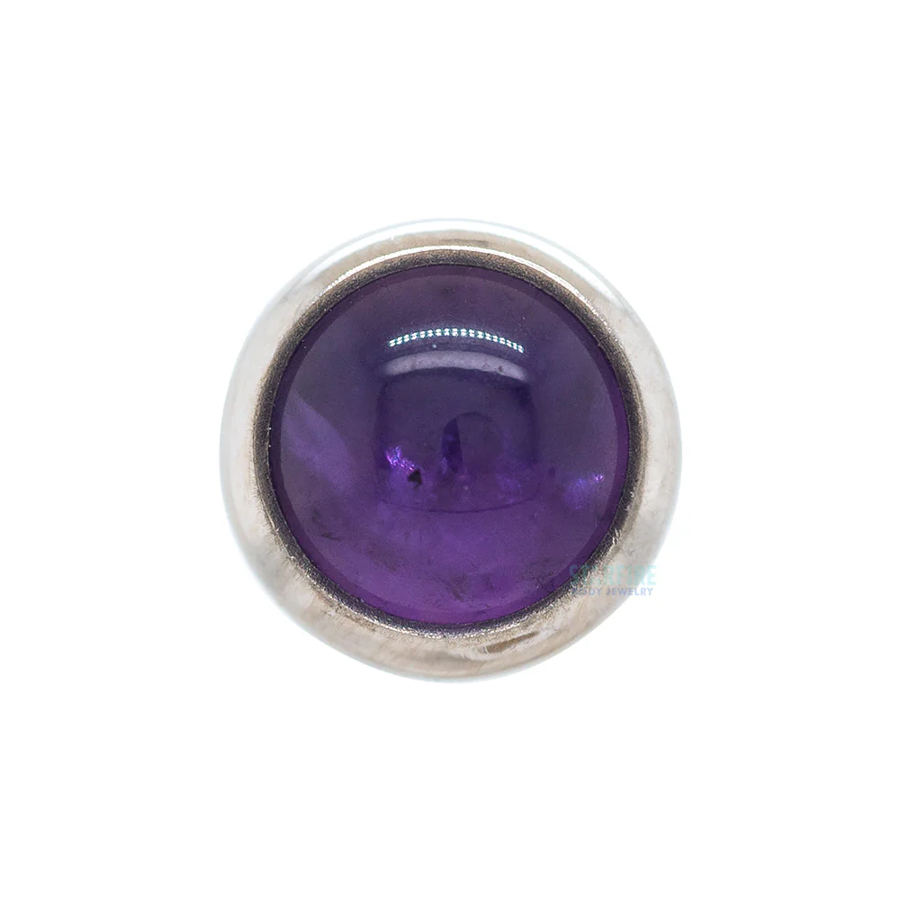 Bezel-Set Natural Stone Threaded End - Image 5
