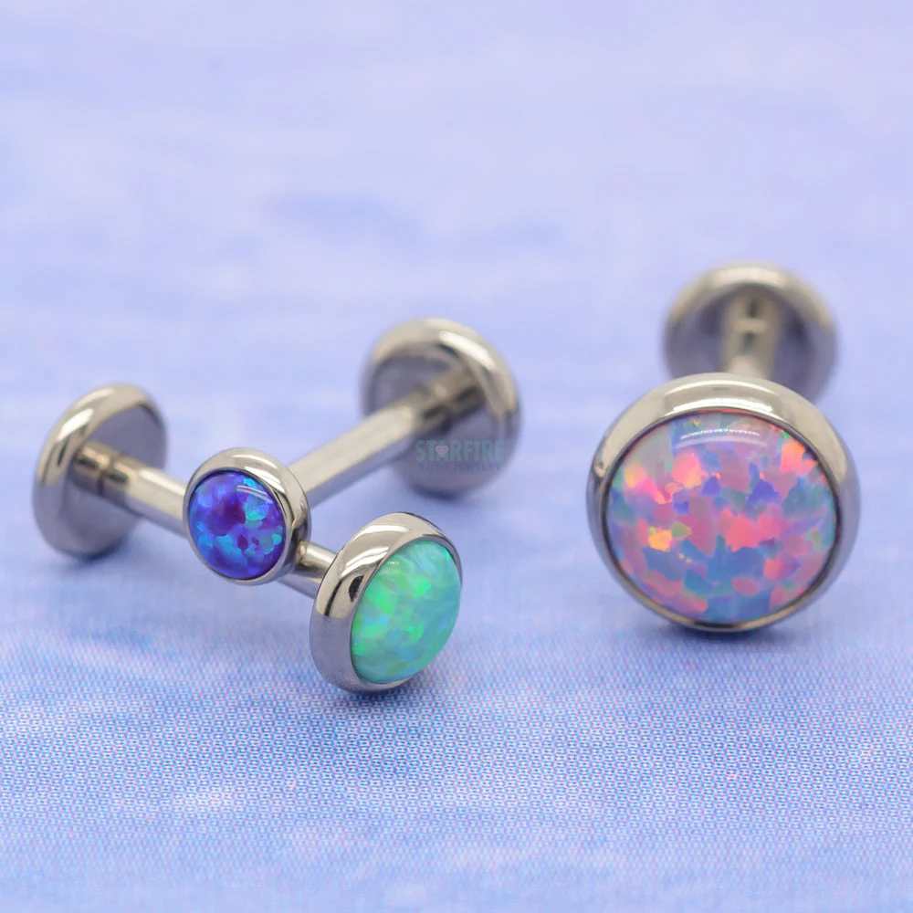 Bezel-Set Opal on Flatback - Image 2