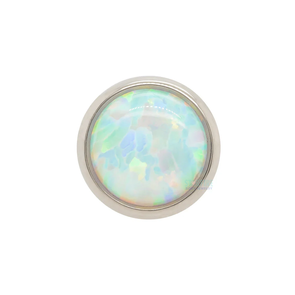 Bezel-Set Opal on Flatback - Image 3