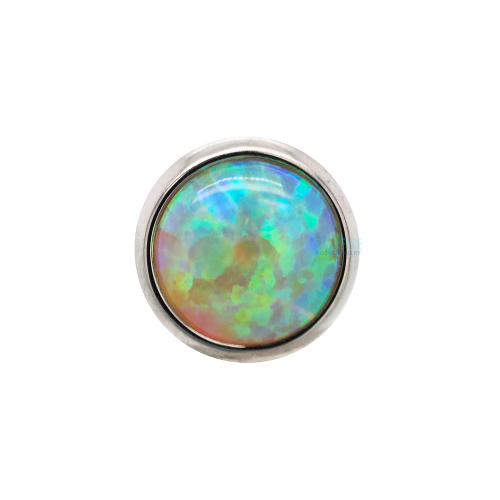 Bezel-Set Opal on Flatback - Image 4