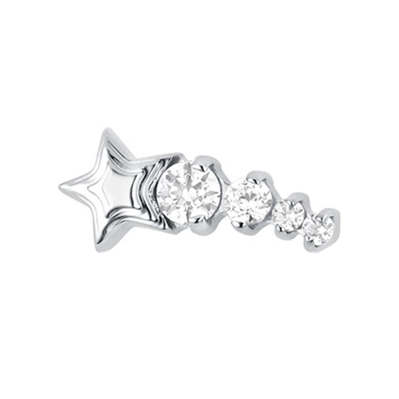 "Cosmic Dust" Threaded End with Faceted Gems