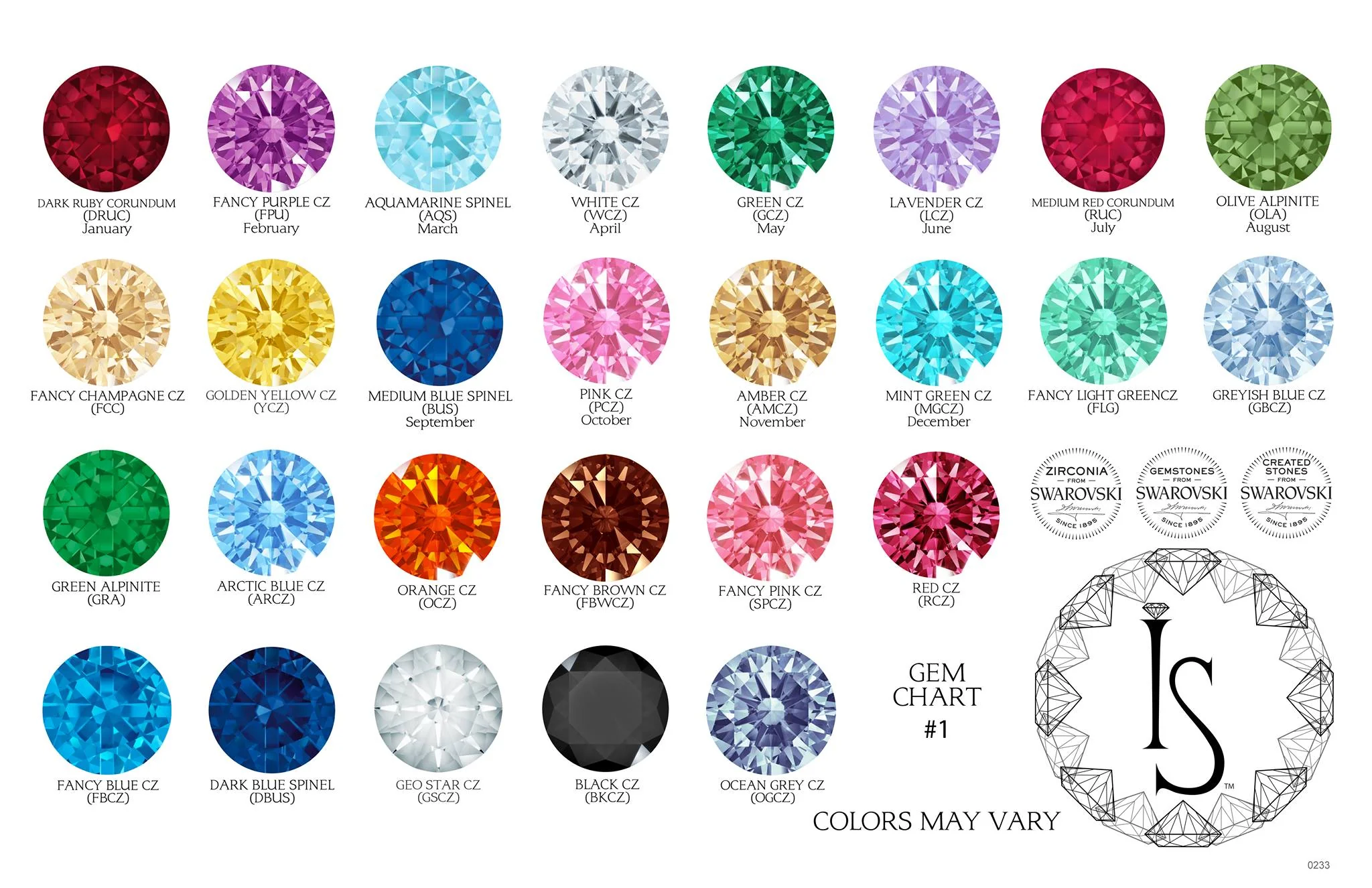 "Dione" Clicker #36 with Princess-Cut & Round Faceted Gems - 5/16" post (longer) - custom color combos - Image 3