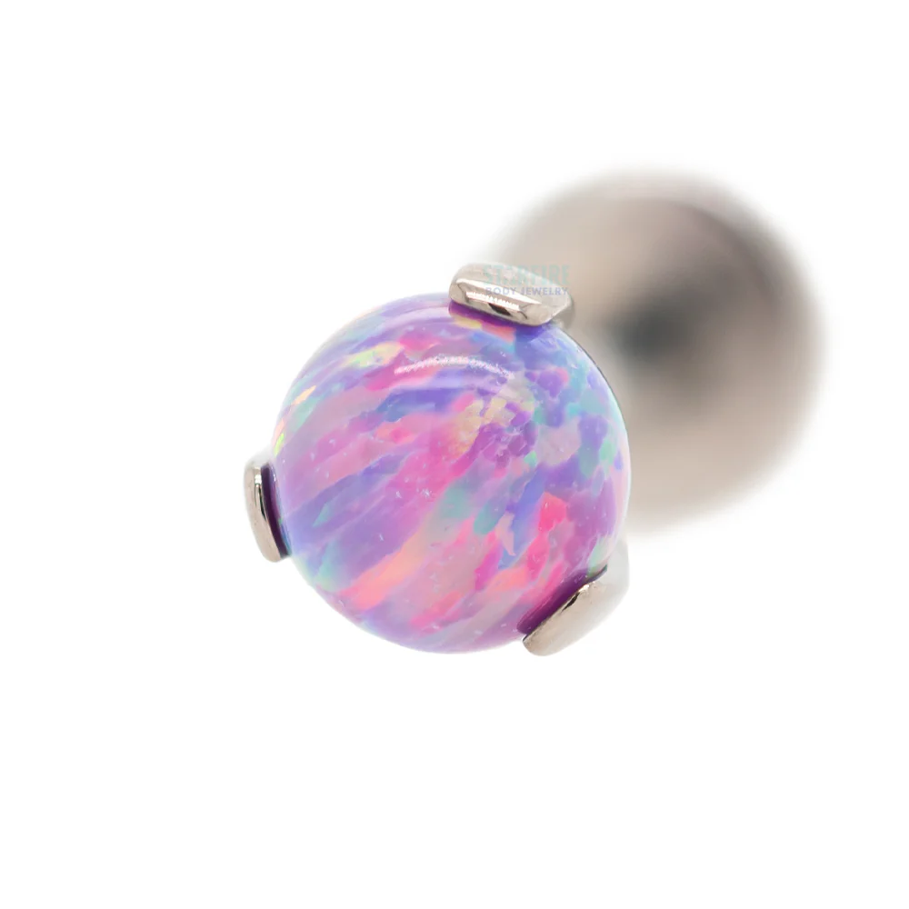Opal Ball in Prong's on Flatback - Image 11