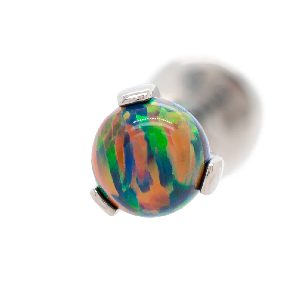 Opal Ball in Prong's on Flatback - Image 15