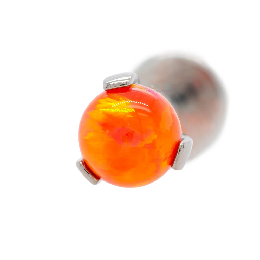 Opal Ball in Prong's on Flatback - Image 17
