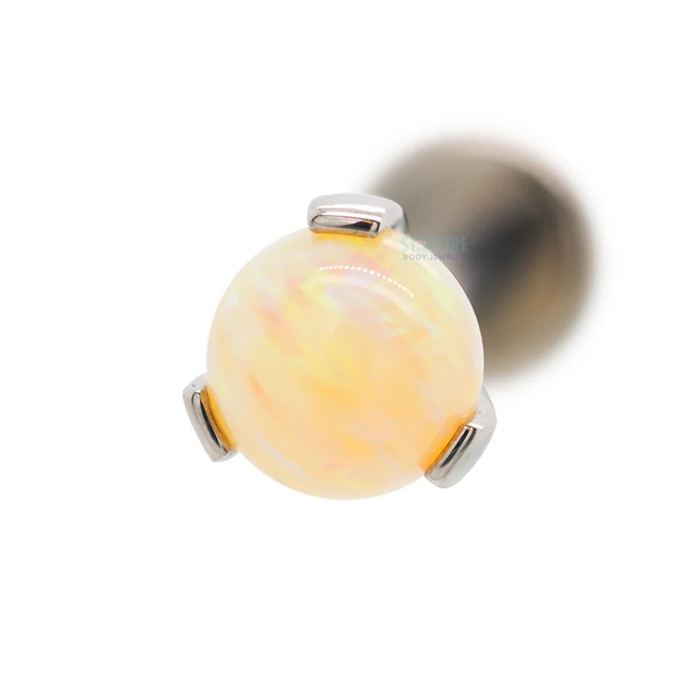 Opal Ball in Prong's on Flatback - Image 18