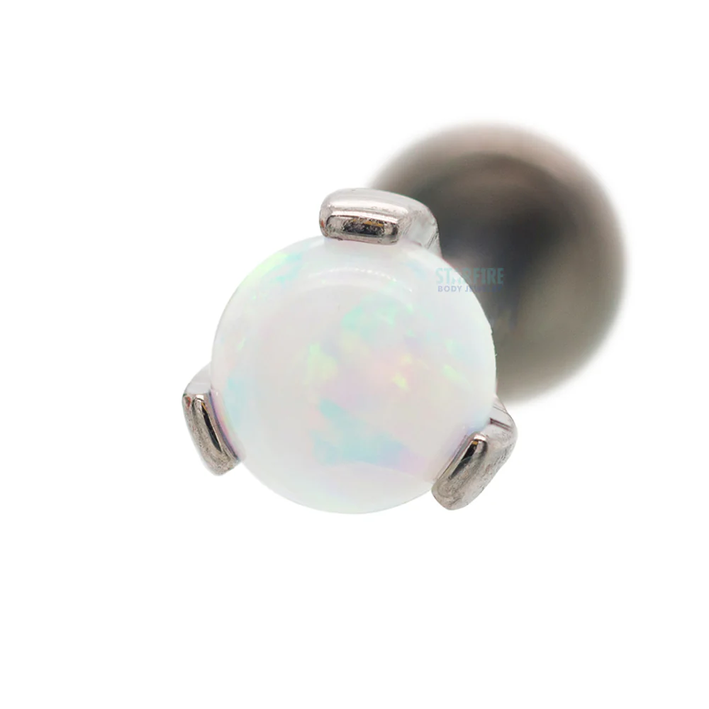 Opal Ball in Prong's on Flatback - Image 2