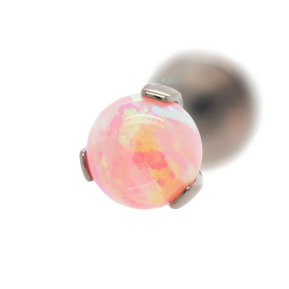 Opal Ball in Prong's on Flatback - Image 3