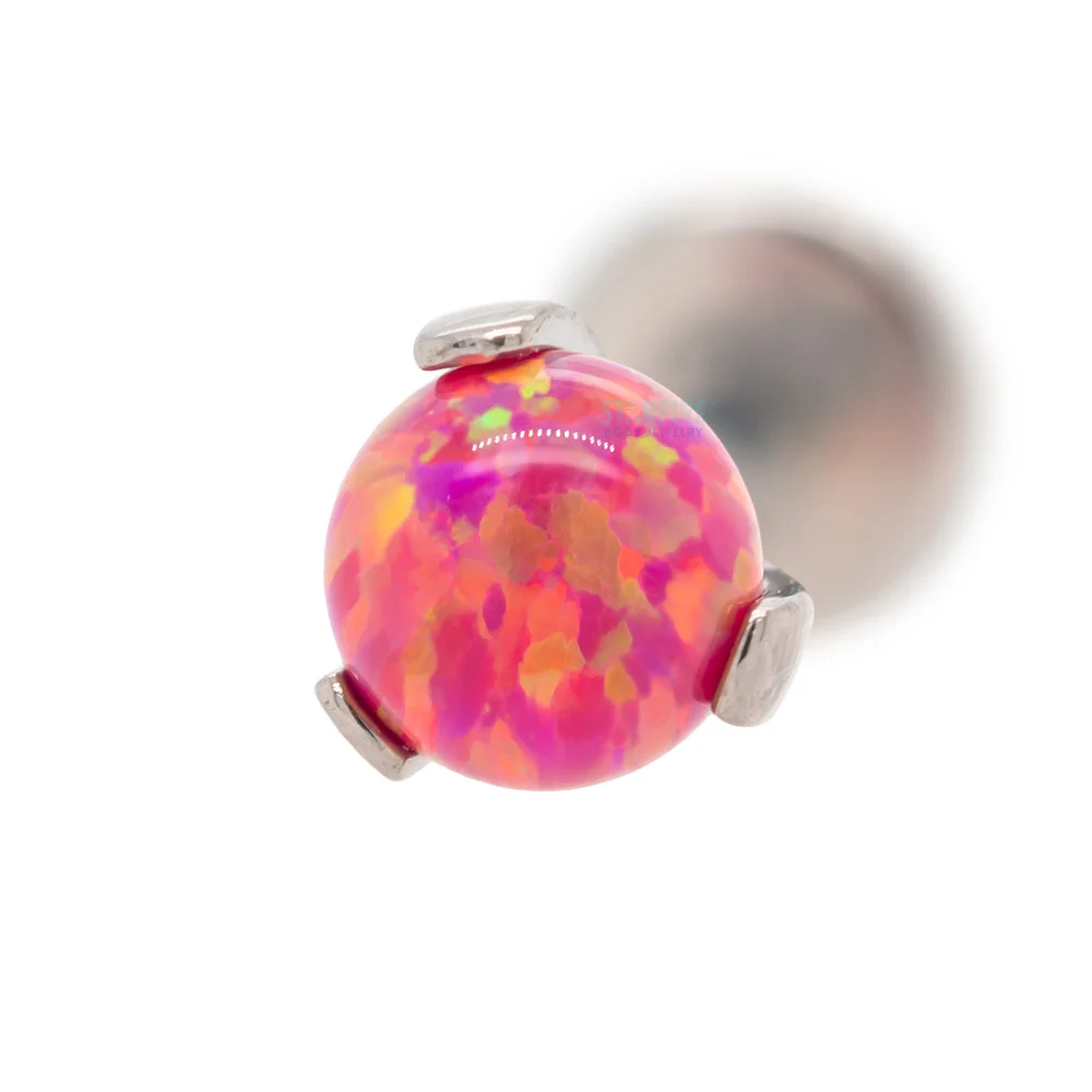 Opal Ball in Prong's on Flatback - Image 4