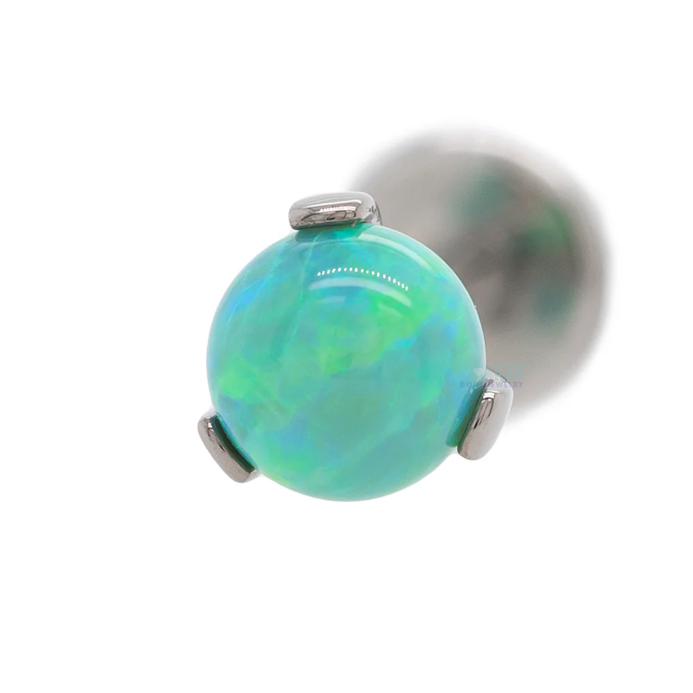 Opal Ball in Prong's on Flatback - Image 5