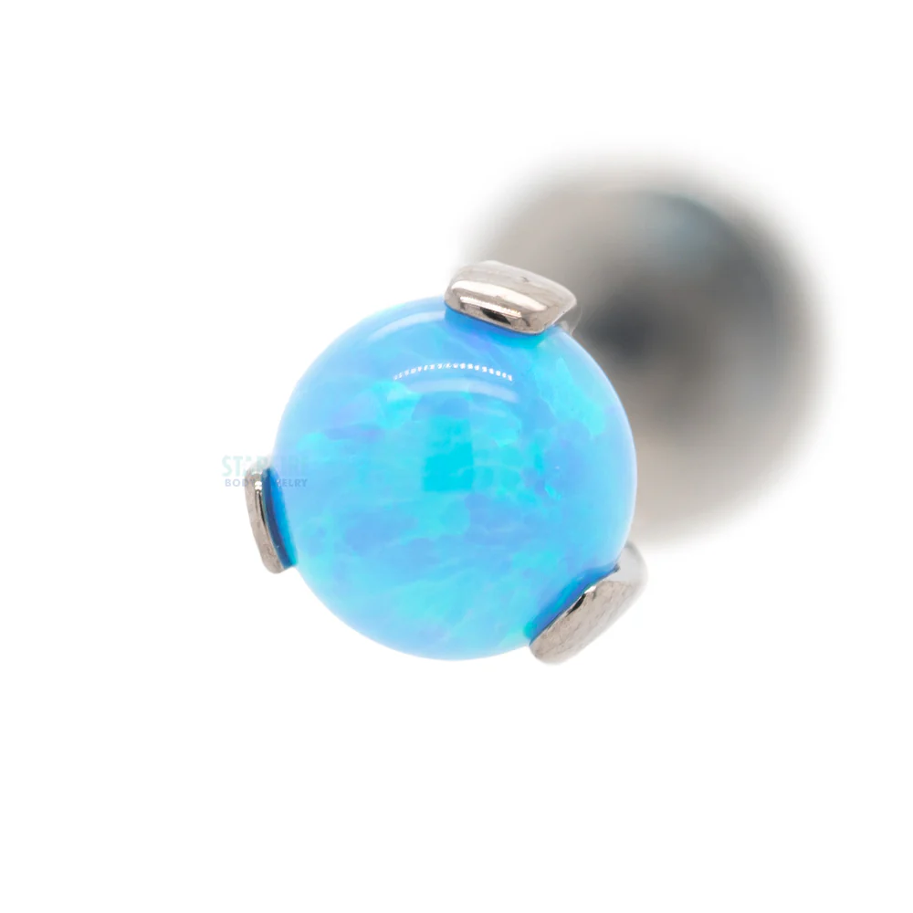 Opal Ball in Prong's on Flatback - Image 8