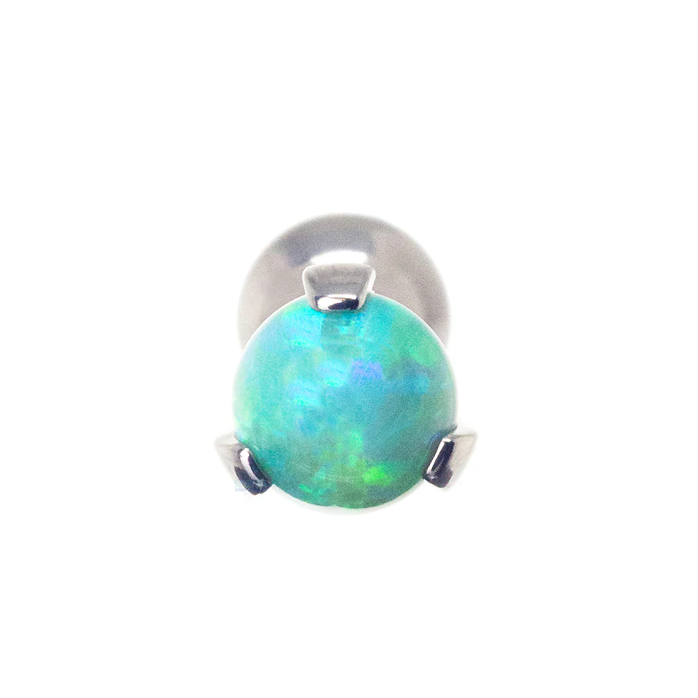 Opal Ball in Prong's Tongue Barbell - Image 10
