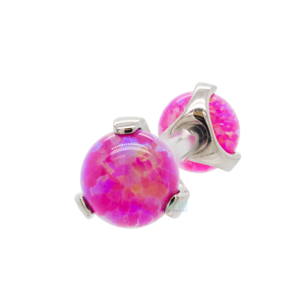 Opal Ball in Prong's Tongue Barbell - Image 11