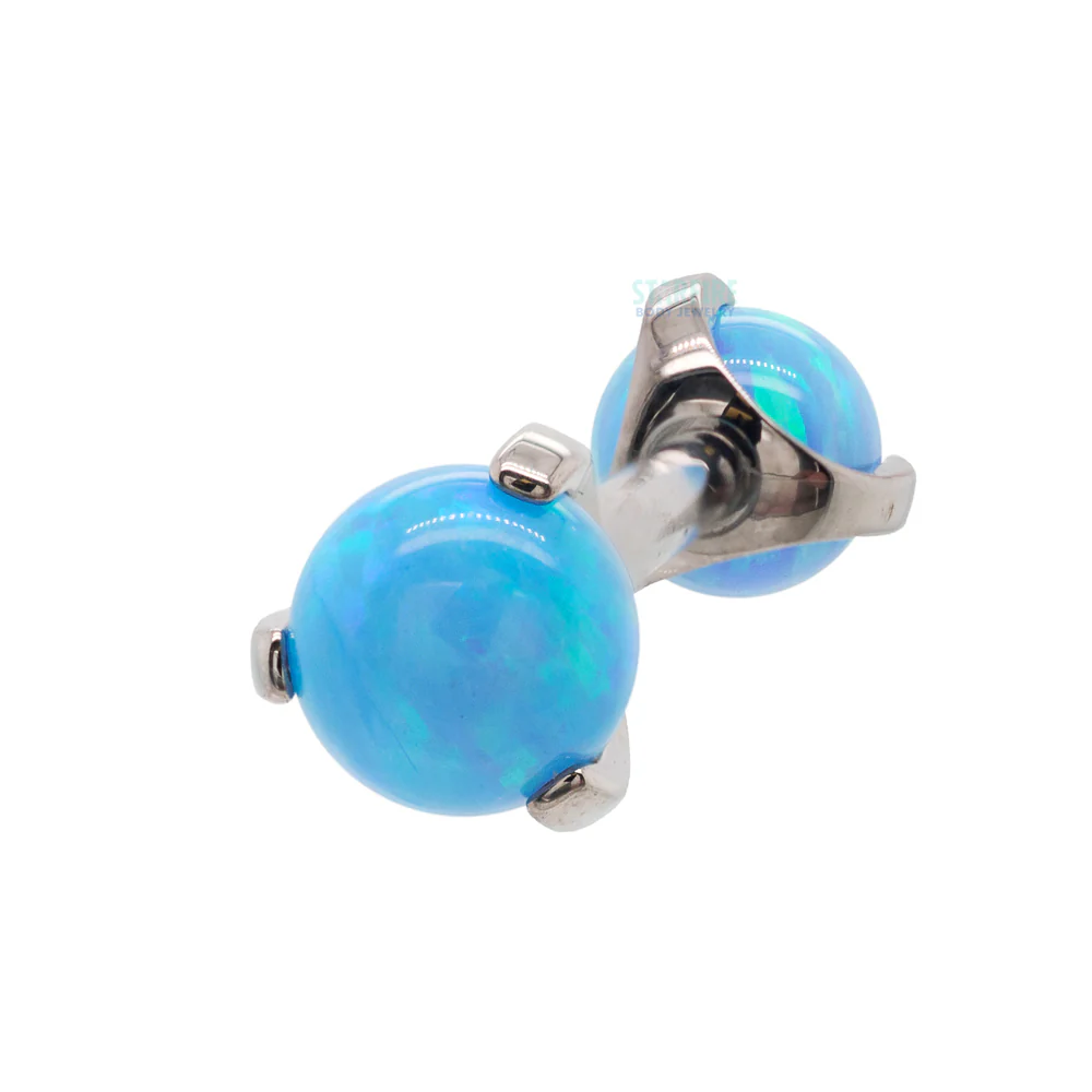 Opal Ball in Prong's Tongue Barbell - Image 14