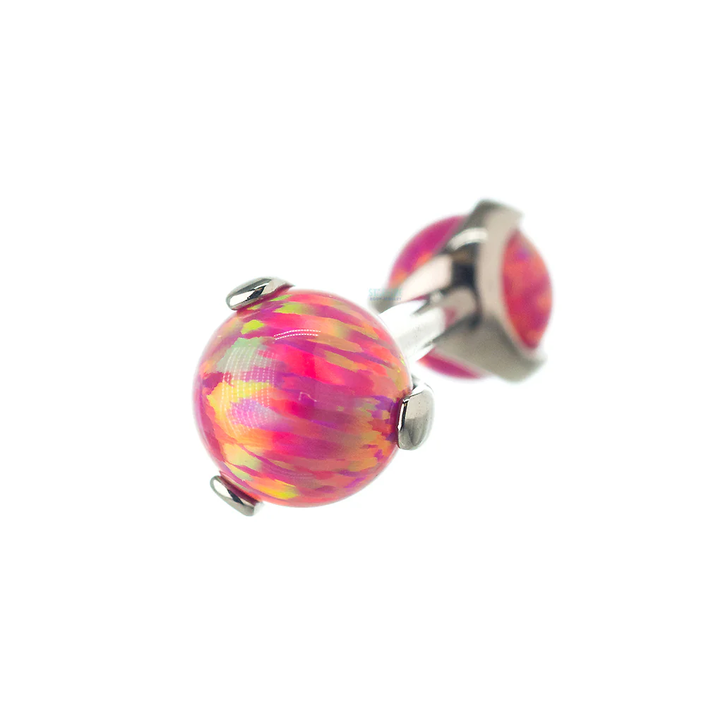 Opal Ball in Prong's Tongue Barbell - Image 7