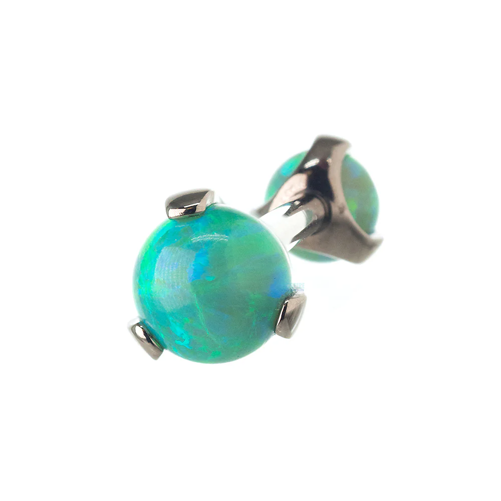 Opal Ball in Prong's Tongue Barbell - Image 9