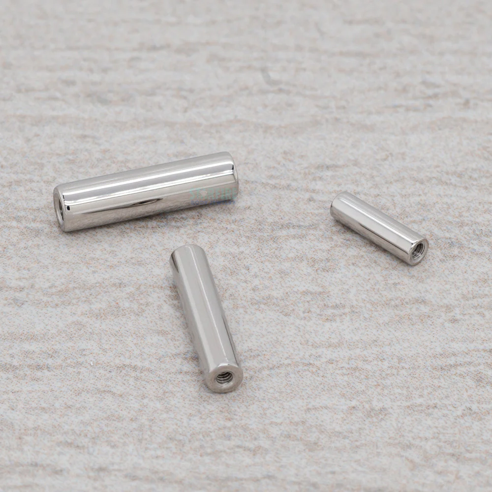 Stainless Steel Threaded Straight Barbell Shaft - 00 ga. - Image 2