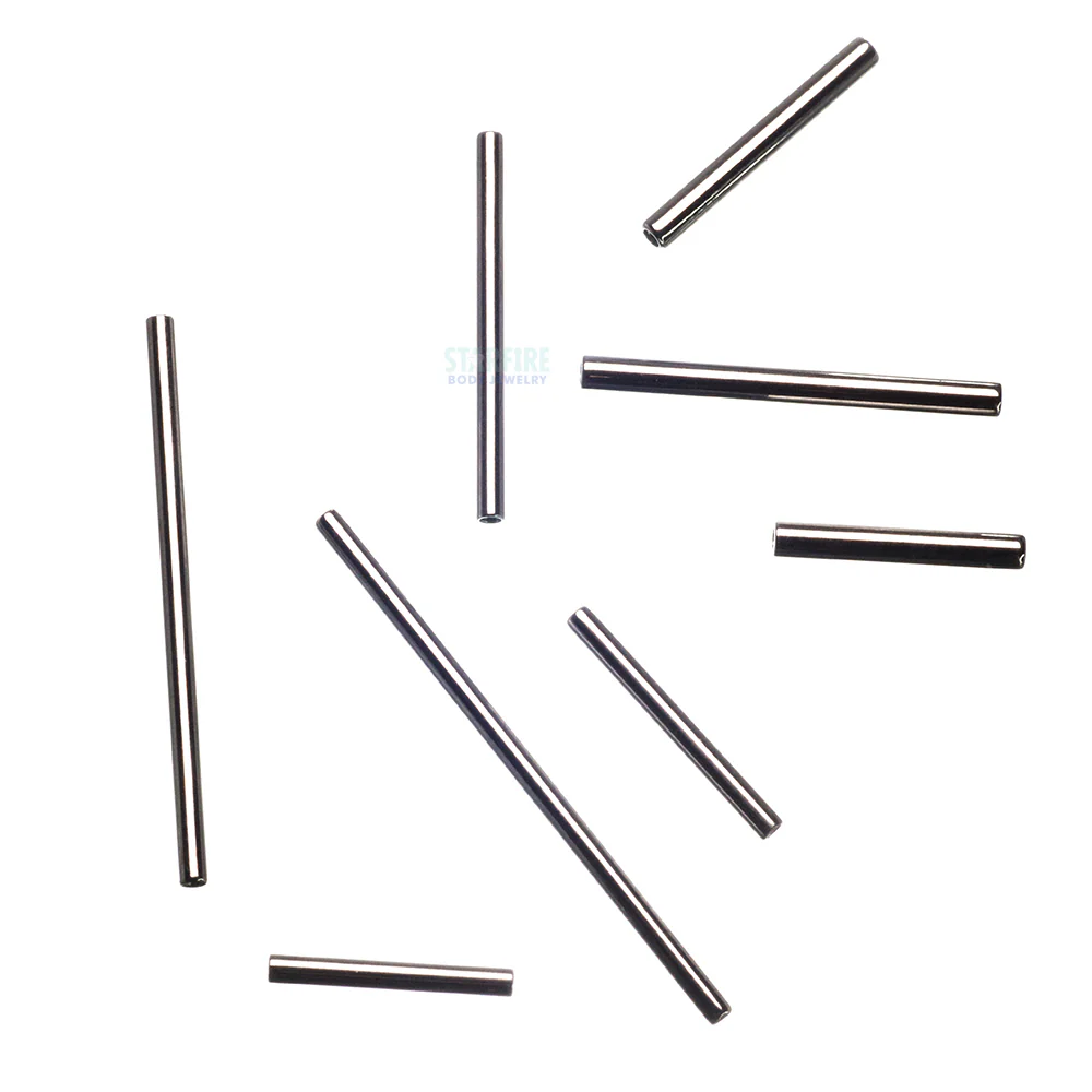 Stainless Steel Threaded Straight Barbell Shaft - 12 ga.