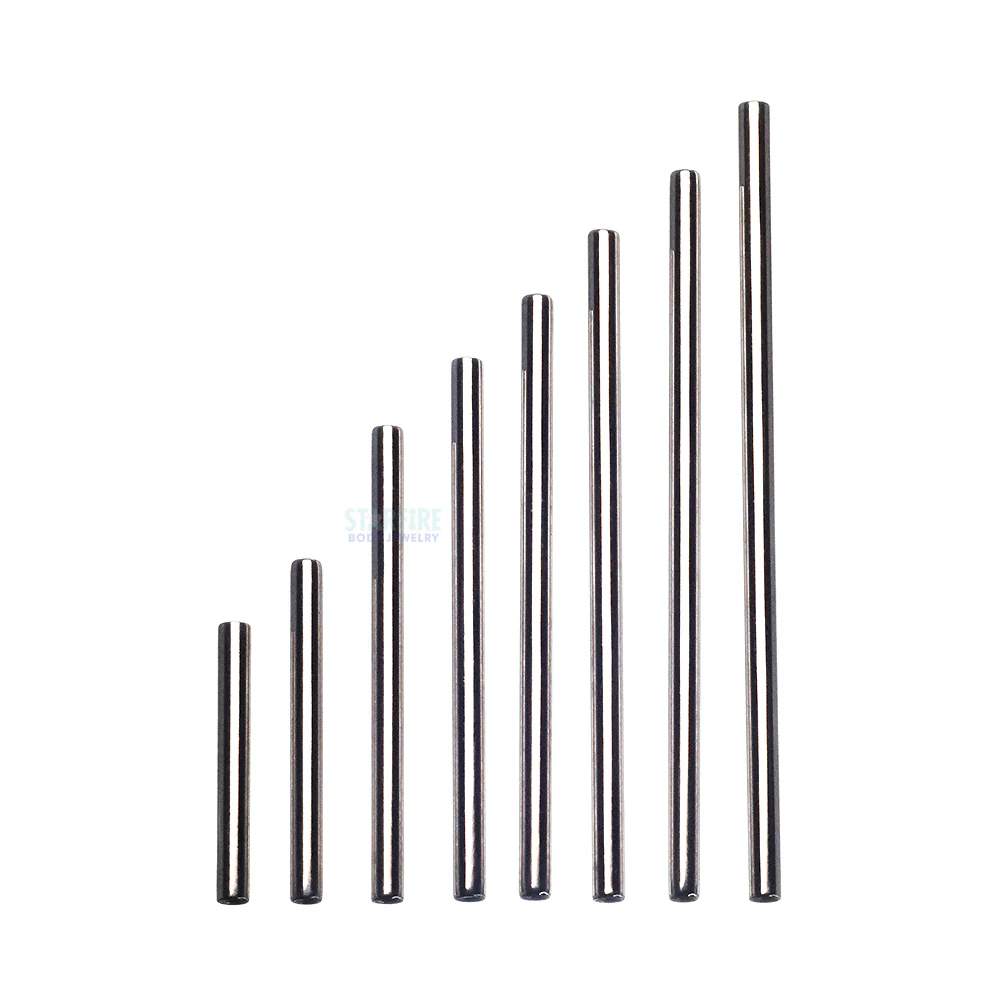 Stainless Steel Threaded Straight Barbell Shaft - 12 ga. - Image 3