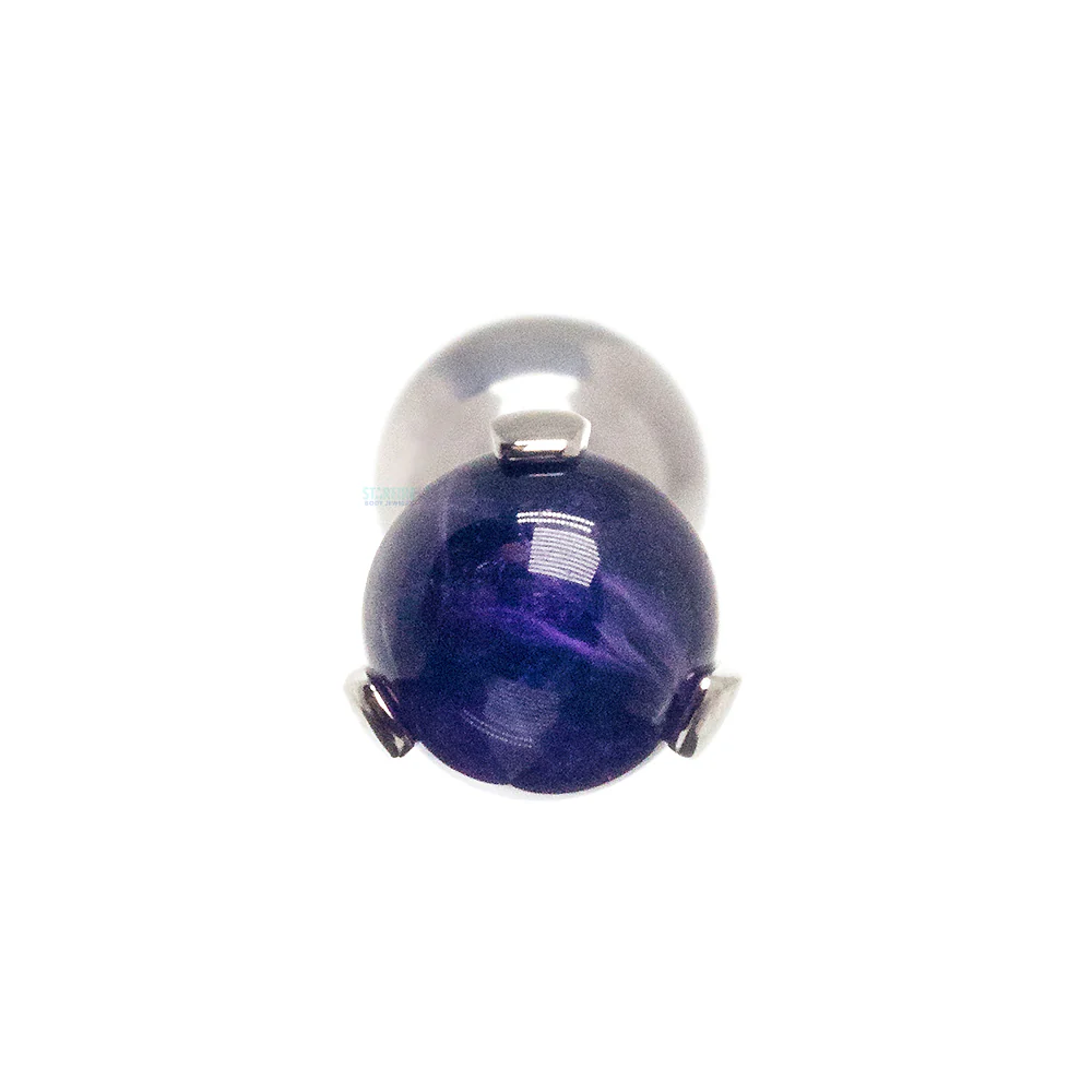 Stone Ball in Prong's Tongue Barbell - Image 9