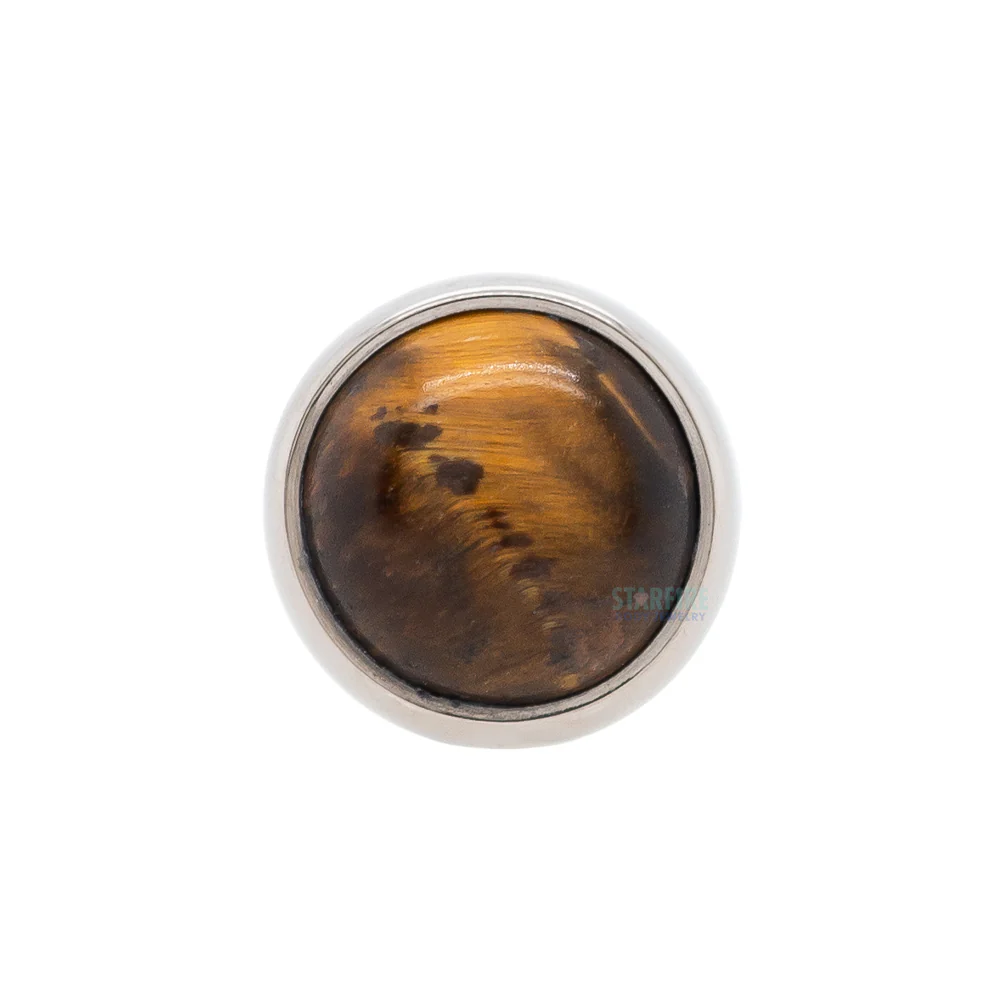 threadless: Bezel-Set Round Natural Stone Cabochon End - Image 4