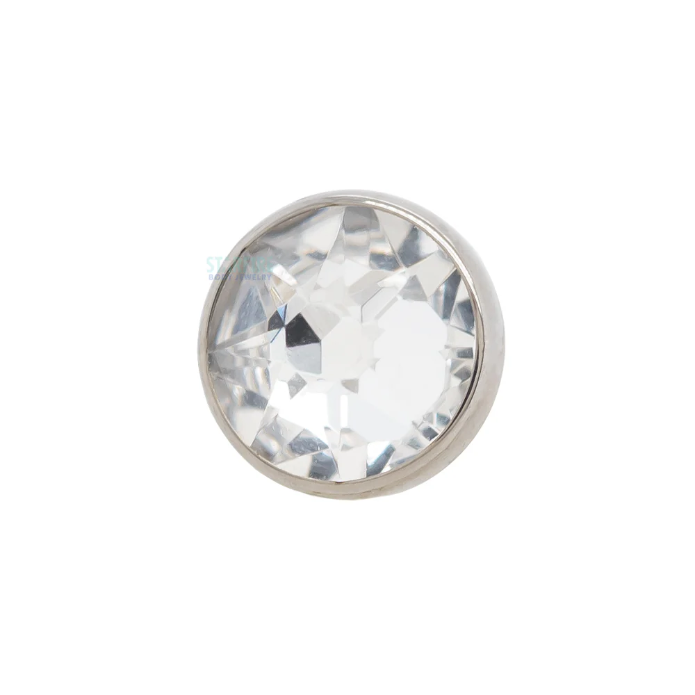 threadless: Crystal Flat Backed Faceted Gem End - Image 4