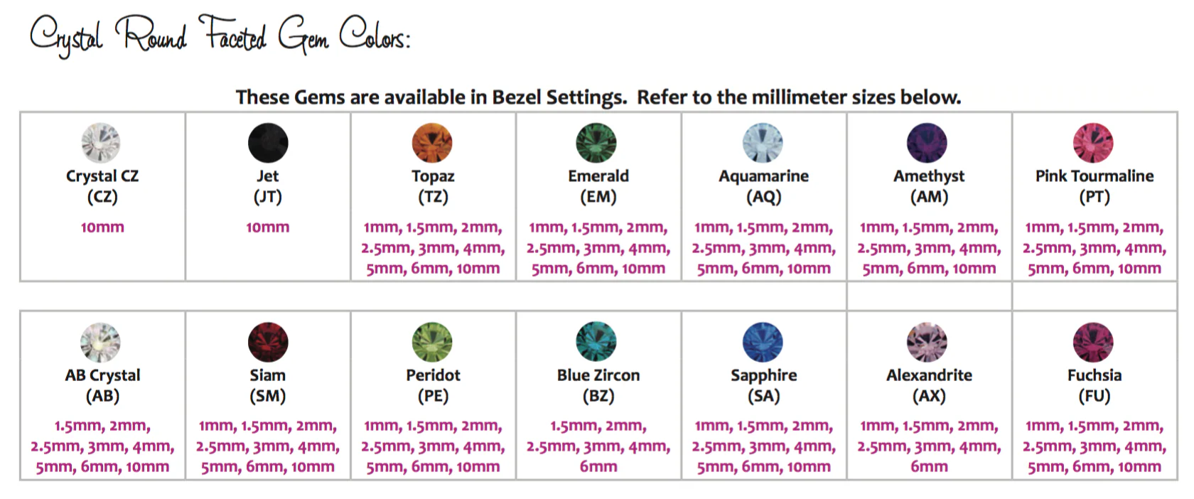 Titanium Crystal Gem Plugs - Fuchsia - Image 3