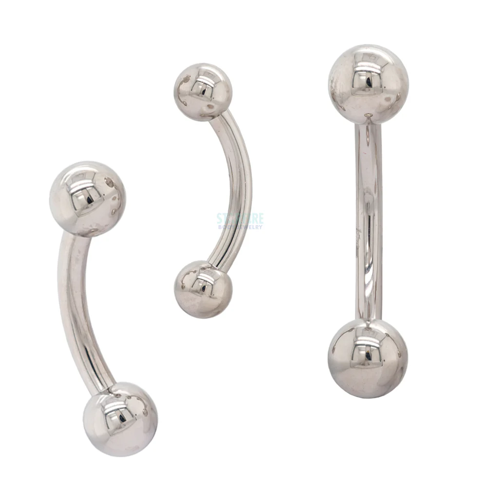 Titanium Curved Barbell - 14 ga.