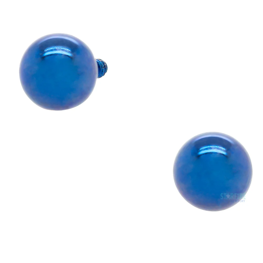 Titanium Threaded Ball - DB – Dark Blue