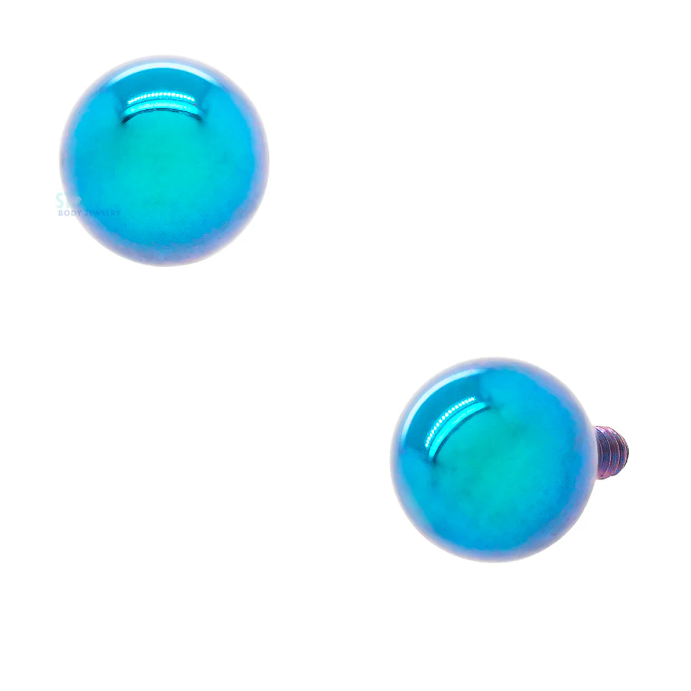 Titanium Threaded Ball - TE – Teal
