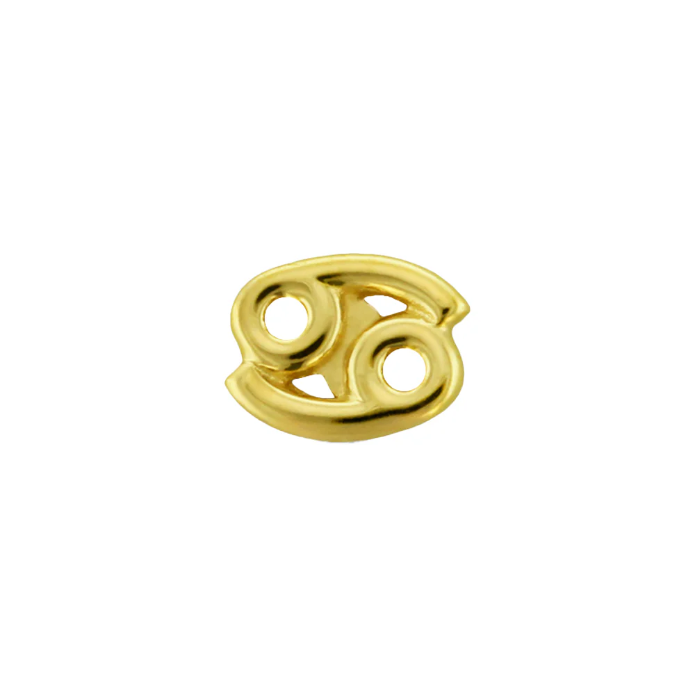 Zodiac Sign Threaded End in Gold - Image 12