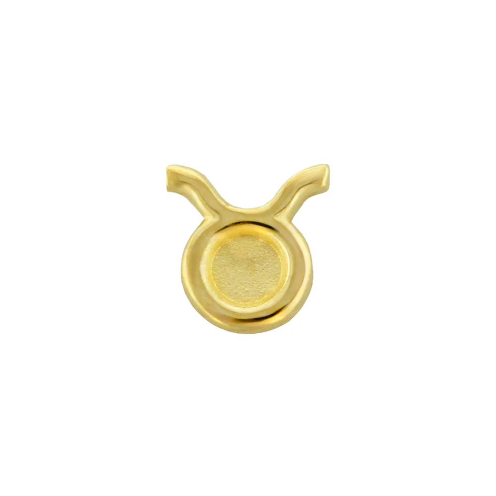 Zodiac Sign Threaded End in Gold - Image 8