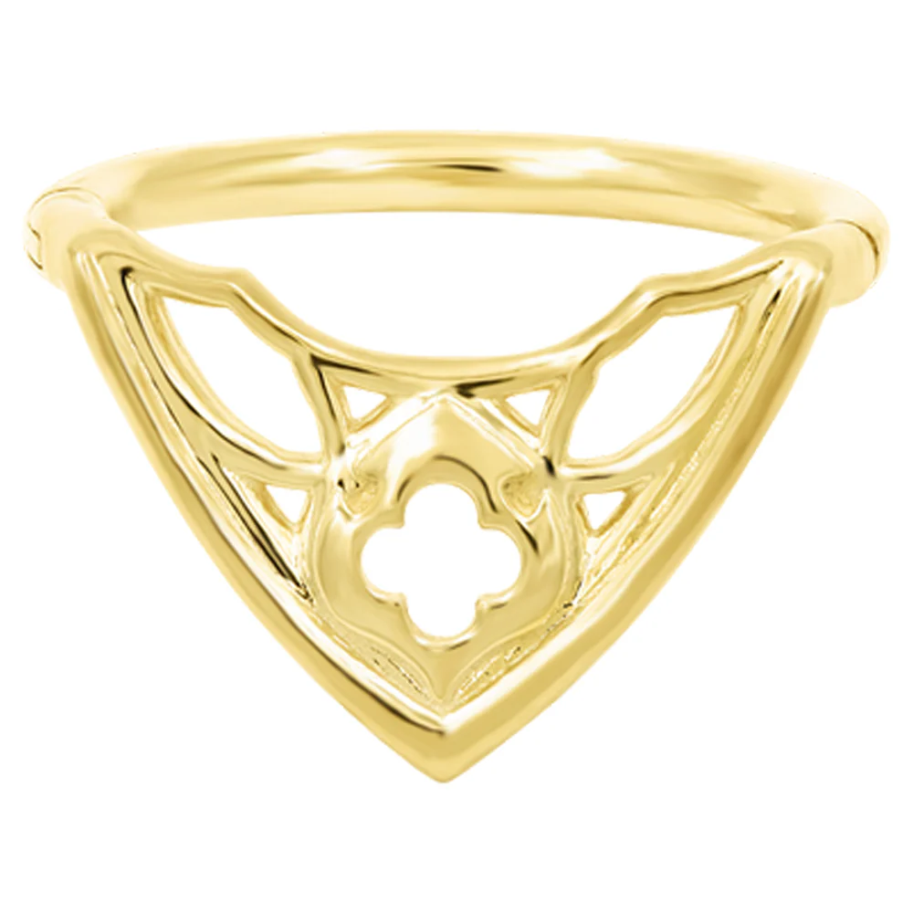 "Cathedral" Hinge Ring / Clicker in Gold - Image 3