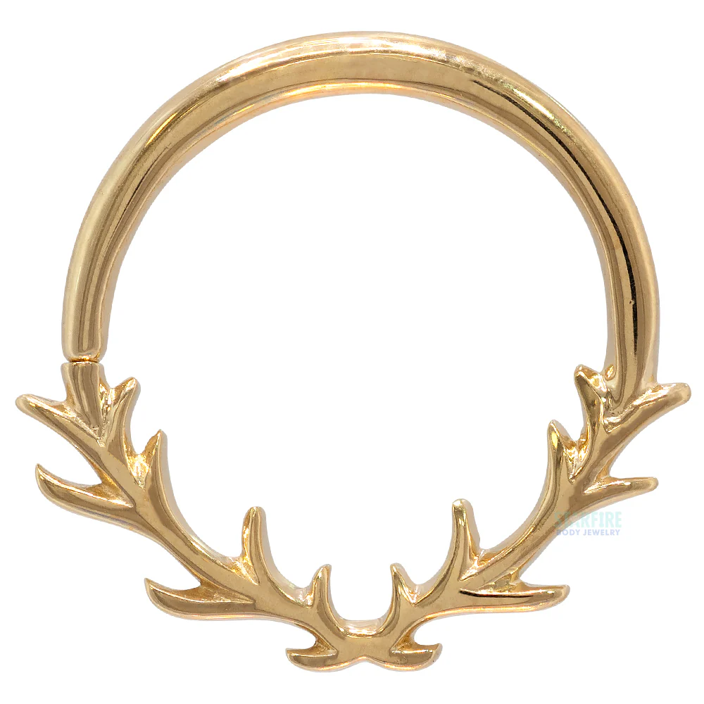 "Raven" Seam Ring in Gold - Image 5