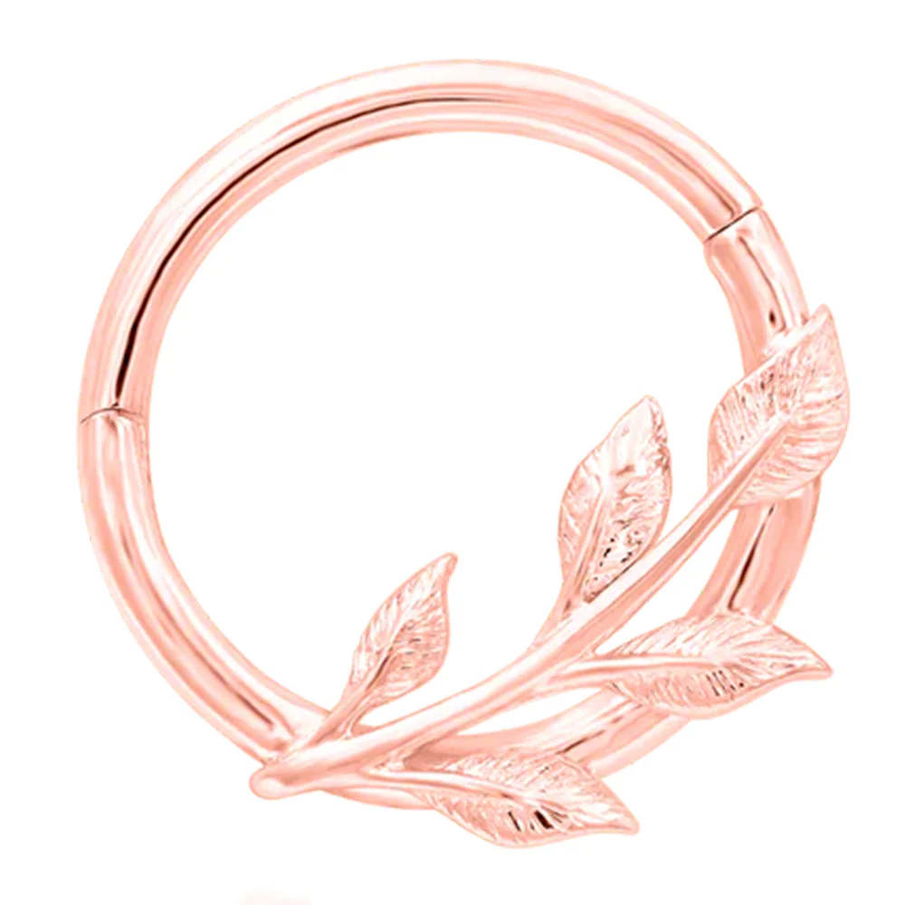 "Terra" Hinge Ring / Clicker in Gold - Image 7