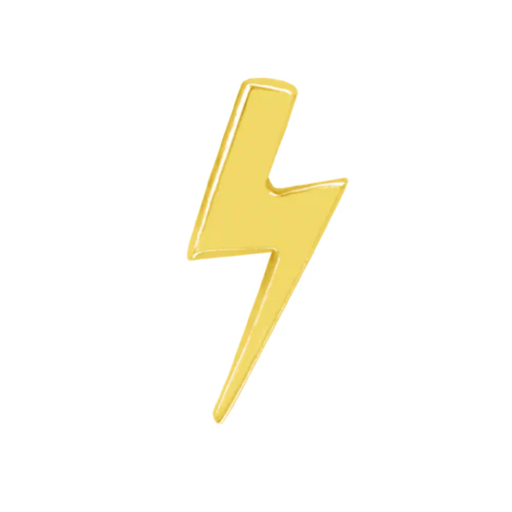 threadless: Lightning Bolt End in Gold - Image 3
