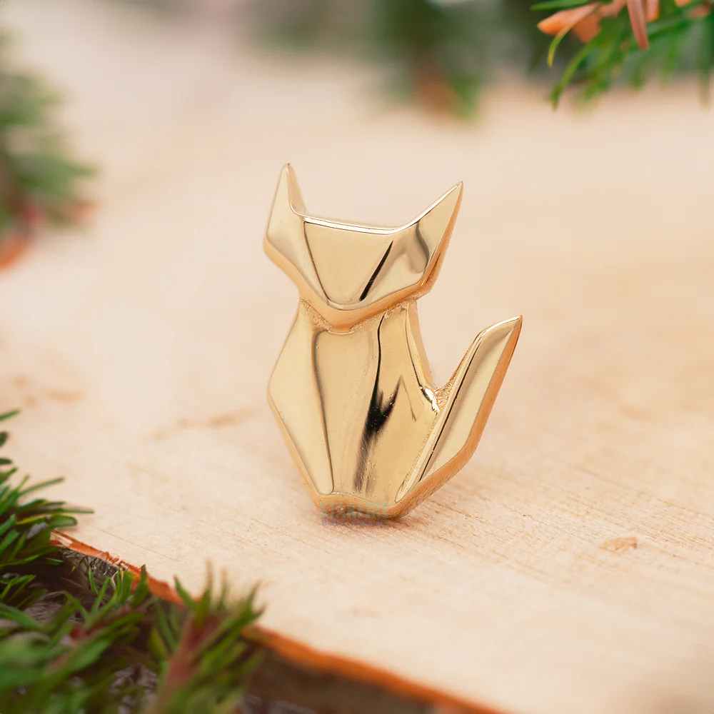 threadless: Paper Fox End in Gold - Image 2