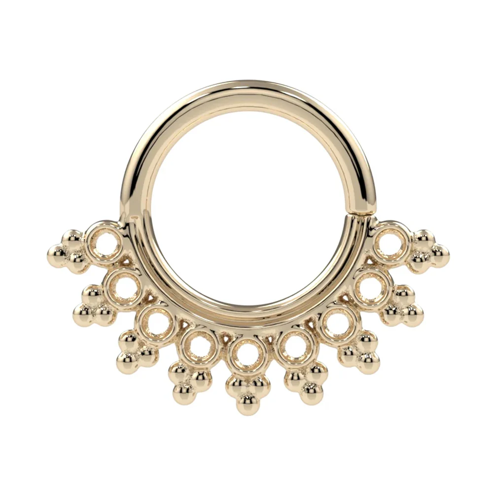 "Shiva" Seam Ring in Gold & Platinum - Image 2