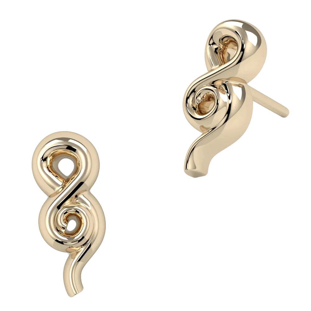 threadless: "Helix Spiral" End in Gold & Platinum