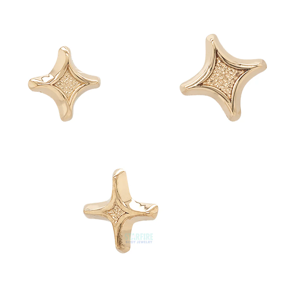 threadless: Four Point End in Gold